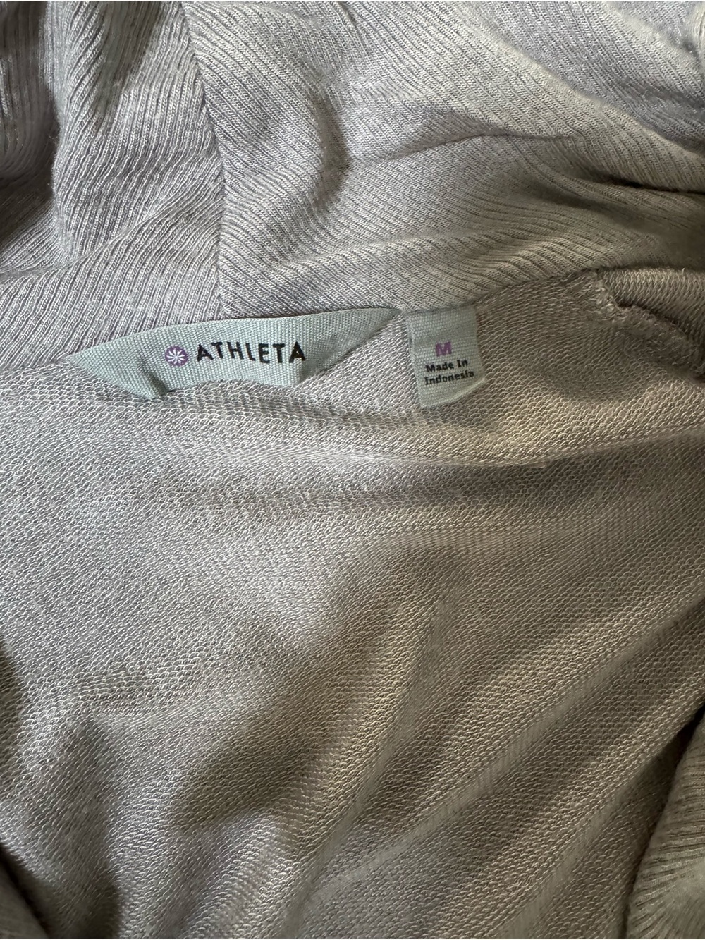 Athleta Gray Draped Open-Front Cardigan - Picture 3 of 11